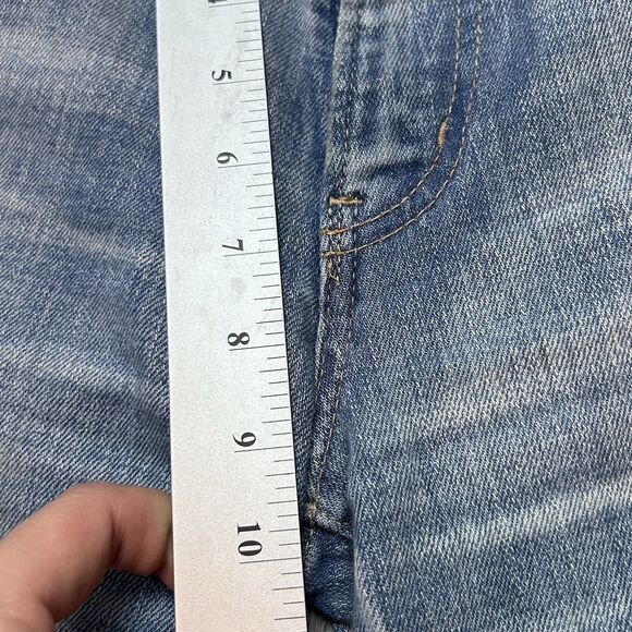 MOUSSY VINTAGE Diana Skinny Jeans Women's Size 30 Light Blue Wash Raw Hem - Picture 6 of 13